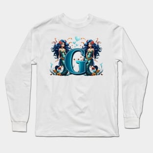 Mermaid Alphabet The Letter G Long Sleeve T-Shirt